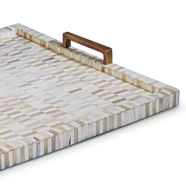 Multi-Tone Bone & Brass Tray